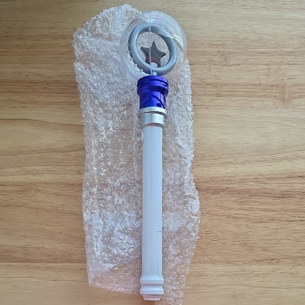 Blue and White Star Wand